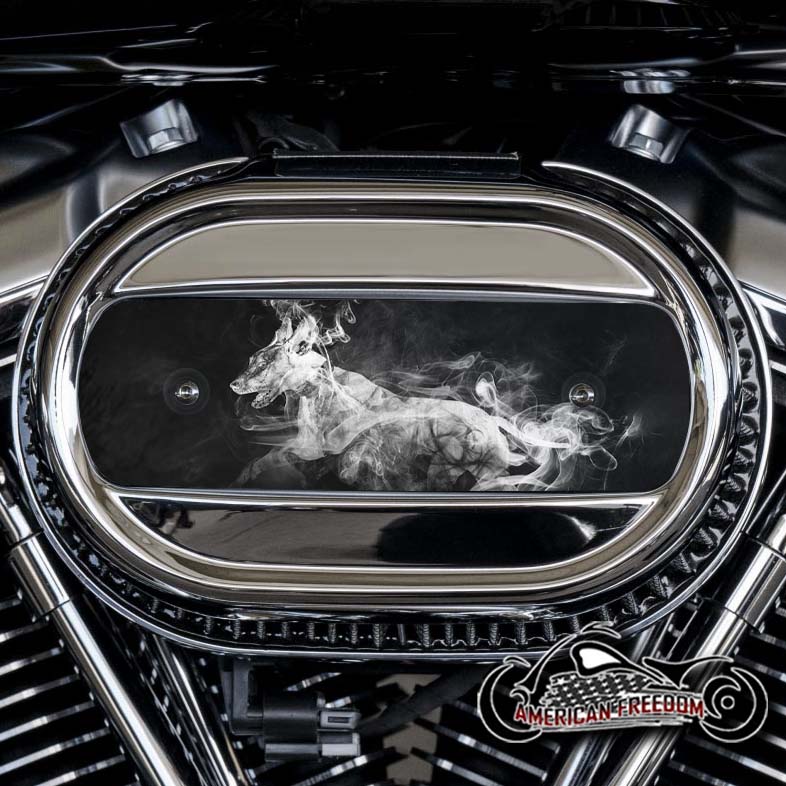 Harley Davidson M8 Ventilator Insert - Smoke Dog B&W